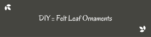 Make felt leaf ornaments-3