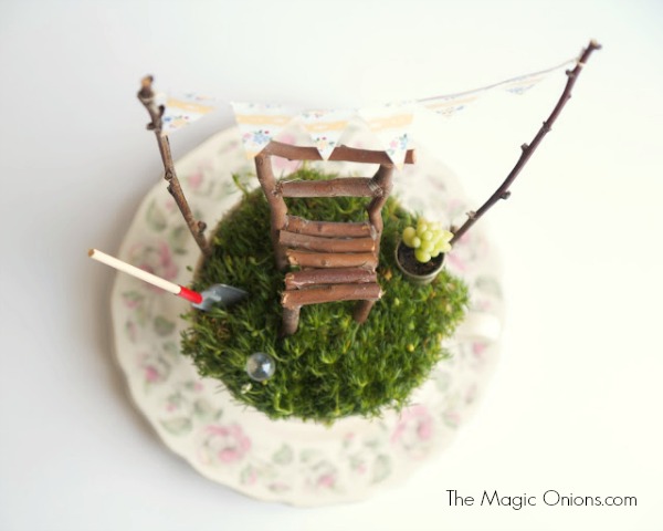 Fairy Garden in a tea cup : www.theMagicOnions.com