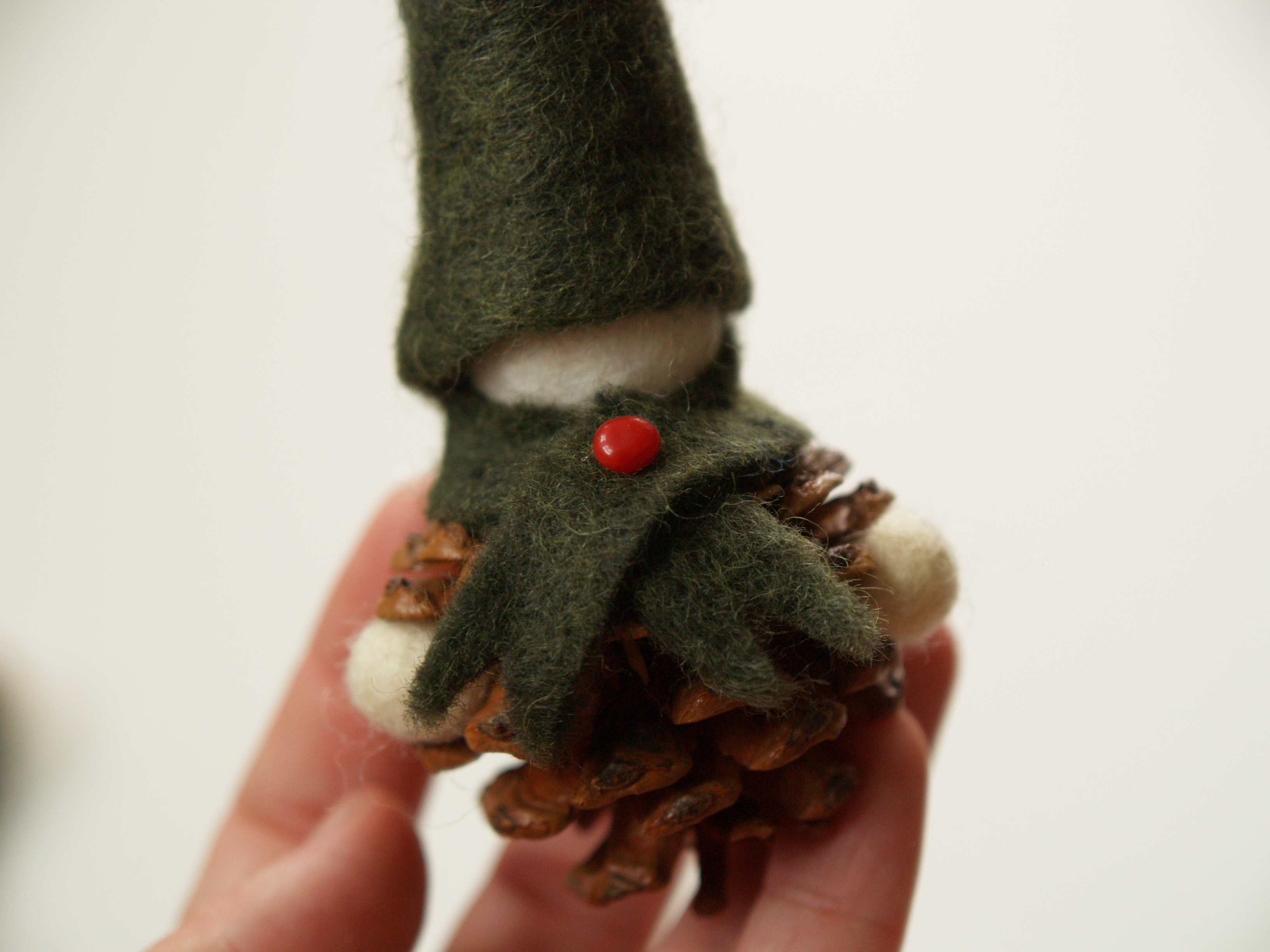 Pine Cone Gnome Christmas Ornament : www.theMagicOnions.com