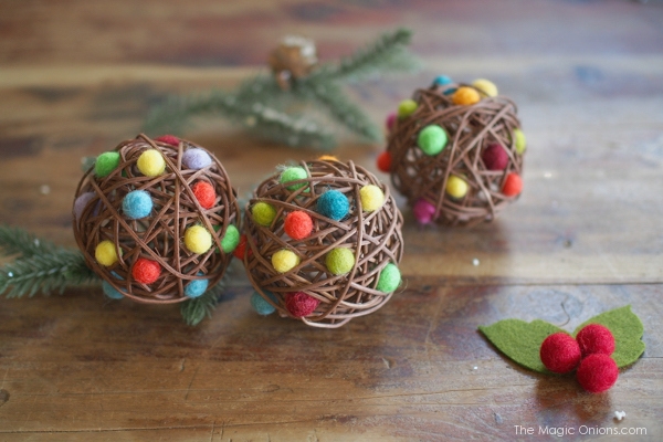 Felt Gumdrop Christmas Ornaments :: DIY Tutorials :: www.theMagicOnions.com
