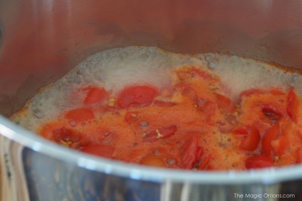 Super Simple Tomato Jam Recipe : The Magic Onions : www.theMagicOnions.com