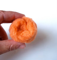 Learn How to Needle Felt, adorable wool Pumpkin