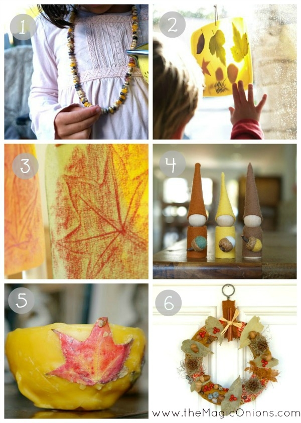6 Awesome Nature Inspired Fall Crafts to do with Kids : www.theMagicOnions.com