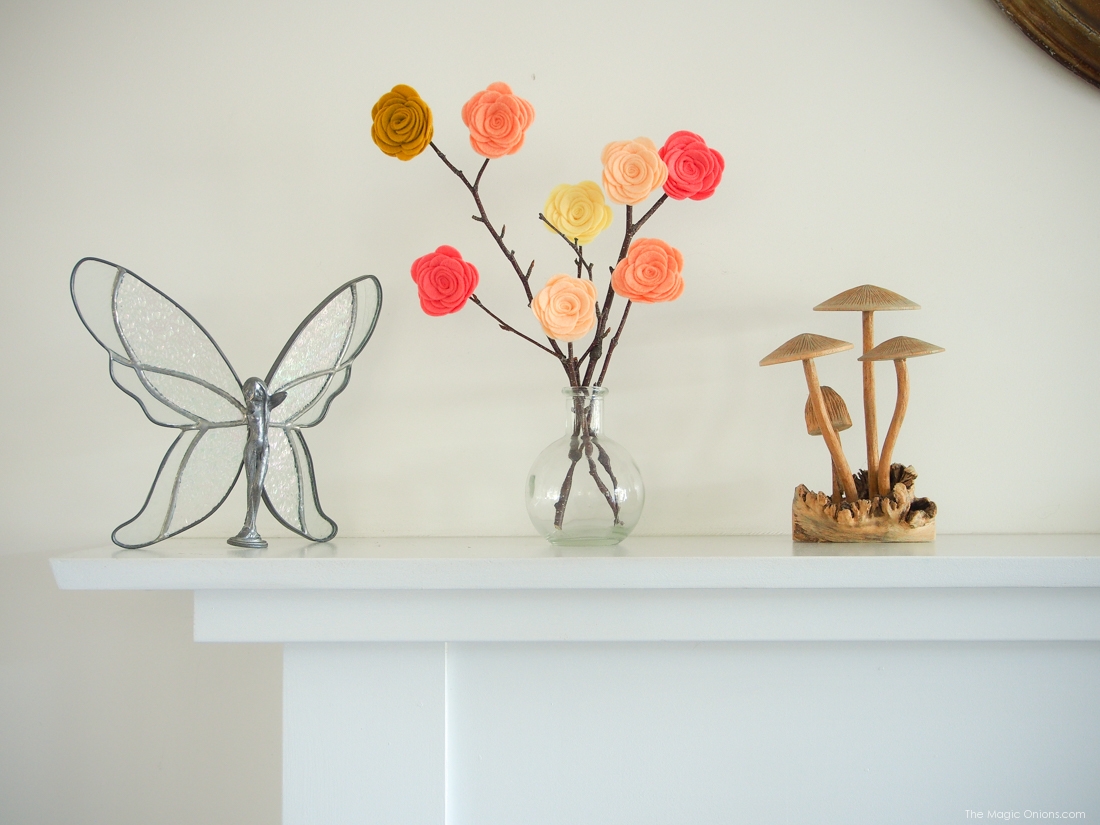 Make beautiful Felt Flowers in a few simple steps DIY Tutorial with The Magic Onions Blog