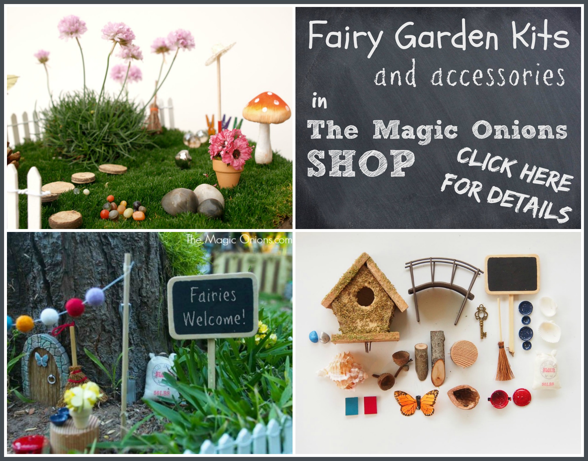 Fairy Garden Accessory Kits : www.theMagicOnions.com/shop