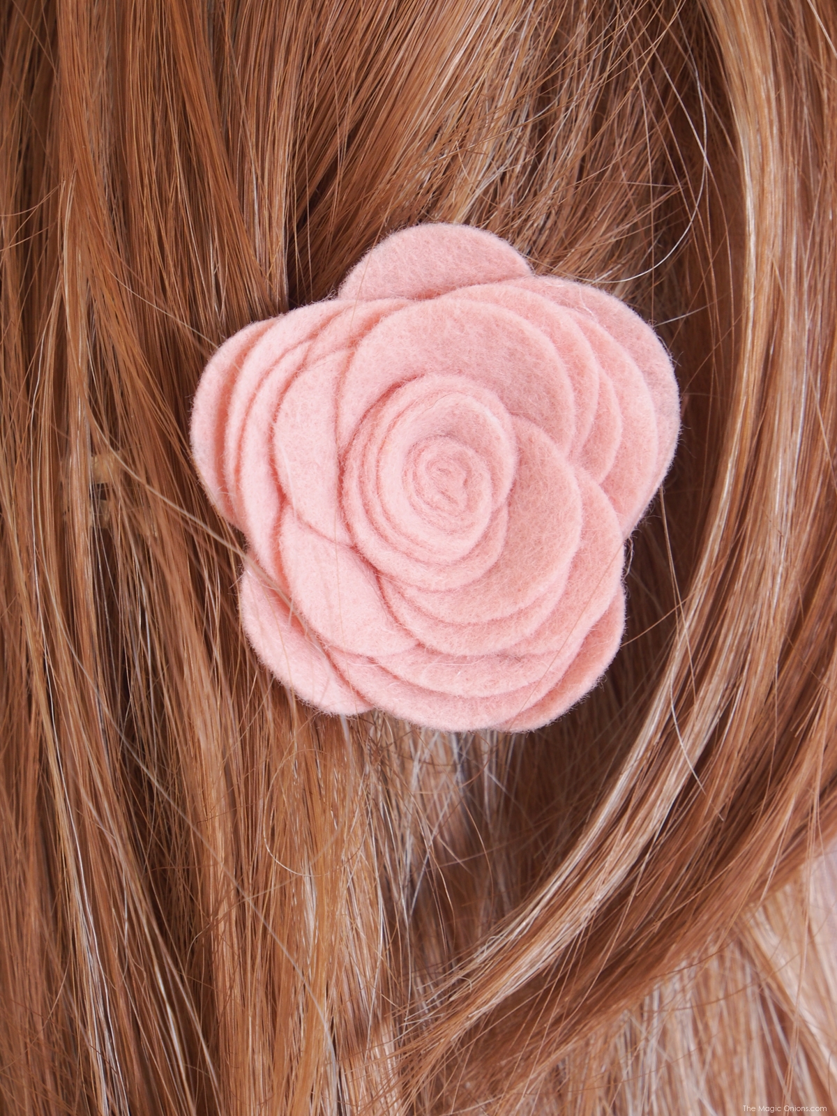 Make DIY Felt Flower Hair Clips for Spring with The Magic Onions Blog