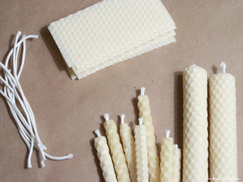 Crafting with Natural Materials - Beeswax and candle wick - Discovering Waldorf :: www.theMagic Onions.com