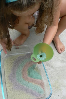 Painting with green sand
