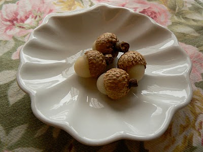 Such pretty little beeswax acorns