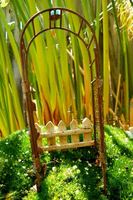 Miniature Arbor for our Fairy Garden