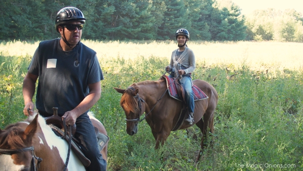 Photo of our horseback trailride : www.theMagicOnions.com