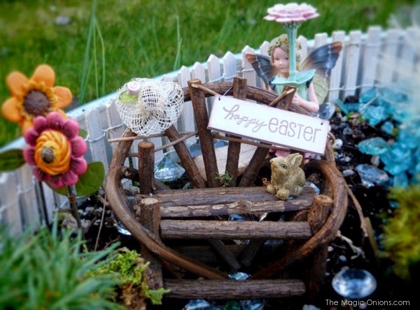 Gorgeous Fairy Garden in the 2014 Fairy Garden Contest on The Magic Onions : www.theMagicOnions.com
