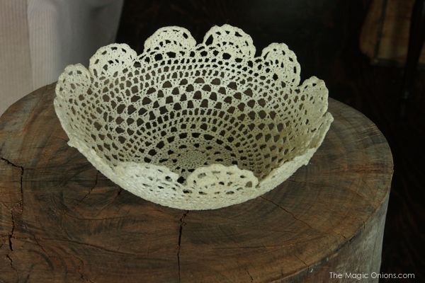 Tutorial : crochet lace bowl : theMagicOnions.com