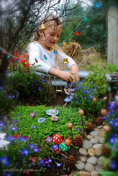 Kid Friendly Fairy Garden : Fairy Garden Contest : www.theMagicOnions.com